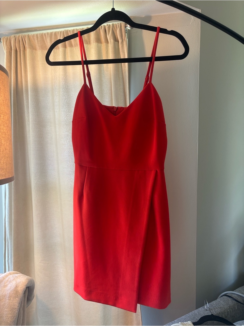 French Connection Red Spaghetti-Strap Mini Dress